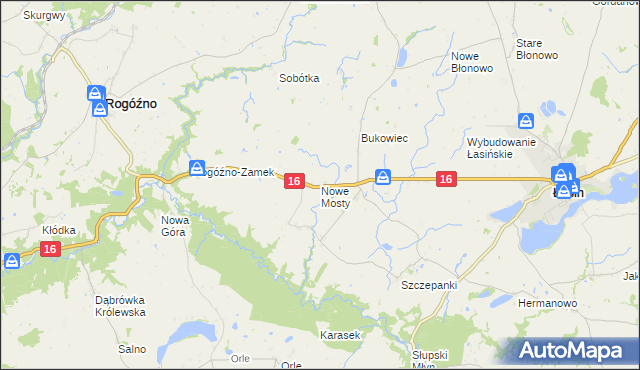 mapa Nowe Mosty gmina Łasin, Nowe Mosty gmina Łasin na mapie Targeo