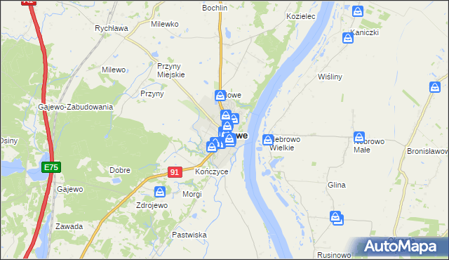 mapa Nowe powiat świecki, Nowe powiat świecki na mapie Targeo