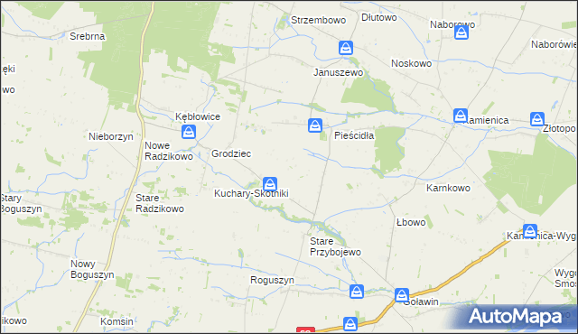 mapa Nowe Przybojewo, Nowe Przybojewo na mapie Targeo