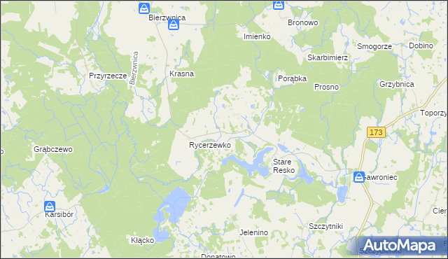 mapa Nowe Resko, Nowe Resko na mapie Targeo