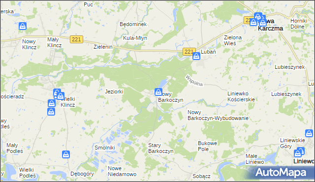 mapa Nowy Barkoczyn, Nowy Barkoczyn na mapie Targeo