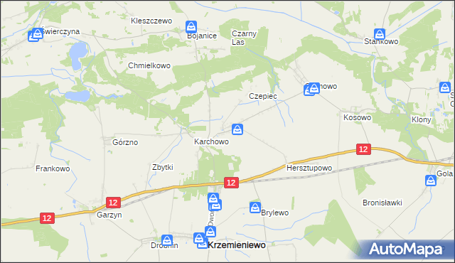 mapa Nowy Belęcin, Nowy Belęcin na mapie Targeo