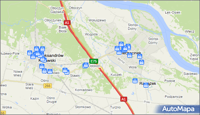 mapa Nowy Ciechocinek, Nowy Ciechocinek na mapie Targeo