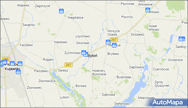 mapa Nowy Dwór gmina Bytoń, Nowy Dwór gmina Bytoń na mapie Targeo