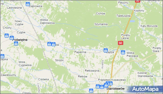 mapa Ołdakowizna, Ołdakowizna na mapie Targeo