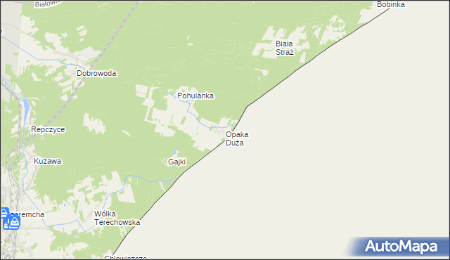 mapa Opaka Duża, Opaka Duża na mapie Targeo