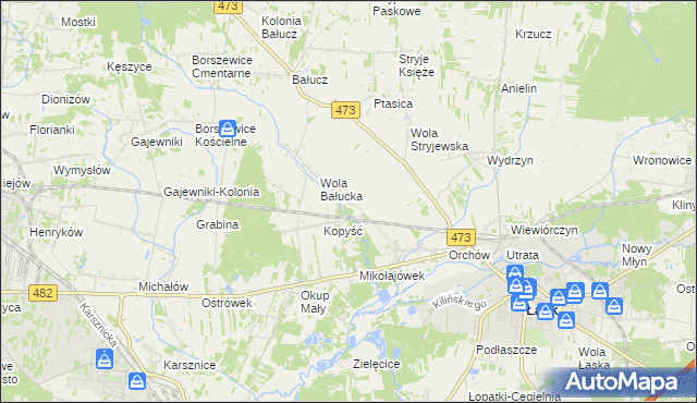mapa Orchów-Wesółka, Orchów-Wesółka na mapie Targeo