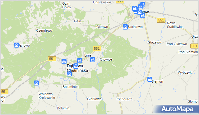 mapa Otowice, Otowice na mapie Targeo