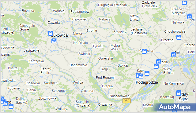 mapa Owieczka, Owieczka na mapie Targeo