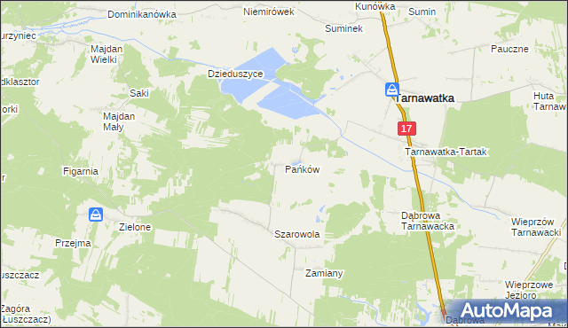 mapa Pańków, Pańków na mapie Targeo