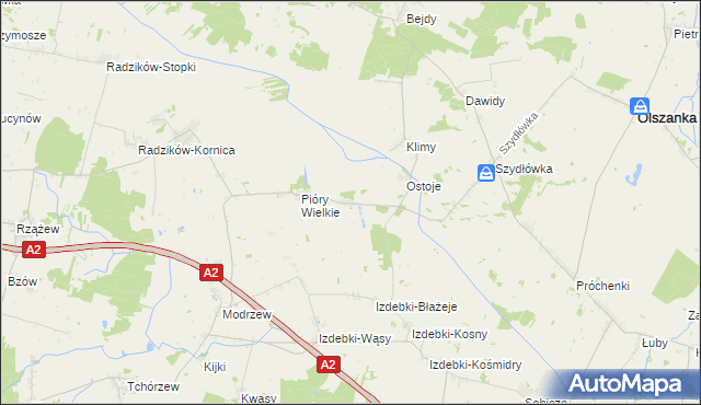 mapa Pióry-Pytki, Pióry-Pytki na mapie Targeo