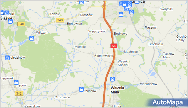 mapa Piotrkowiczki, Piotrkowiczki na mapie Targeo