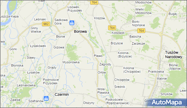 mapa Pławo, Pławo na mapie Targeo