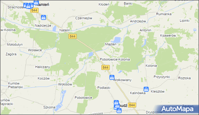 mapa Pobołowice-Kolonia, Pobołowice-Kolonia na mapie Targeo