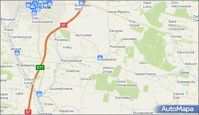 mapa Pojałowice, Pojałowice na mapie Targeo