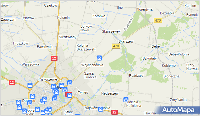 mapa Pólko gmina Żelazków, Pólko gmina Żelazków na mapie Targeo