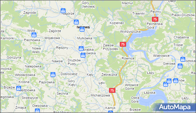 mapa Połom Mały, Połom Mały na mapie Targeo