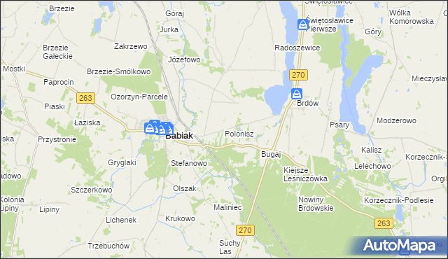 mapa Polonisz, Polonisz na mapie Targeo