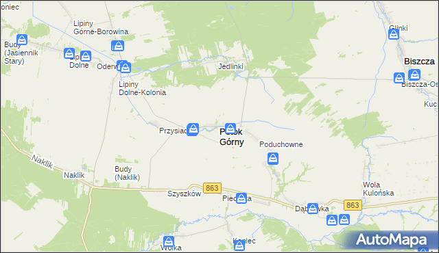 mapa Potok Górny, Potok Górny na mapie Targeo