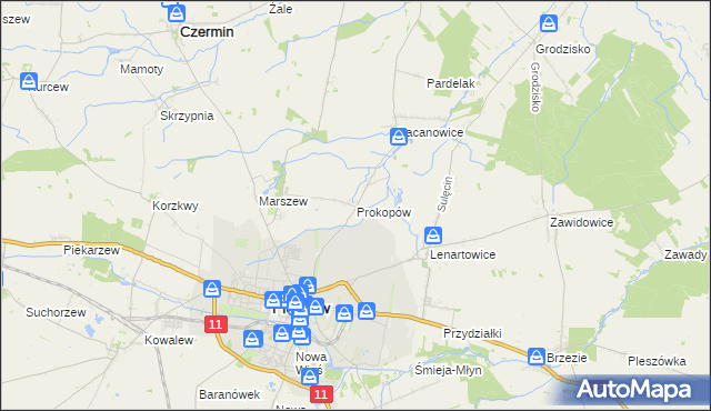 mapa Prokopów, Prokopów na mapie Targeo