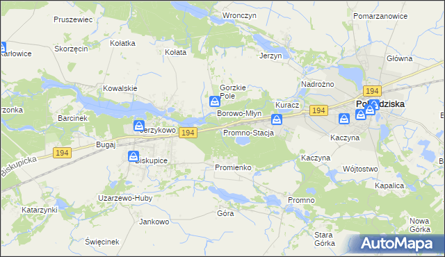 mapa Promno-Stacja, Promno-Stacja na mapie Targeo