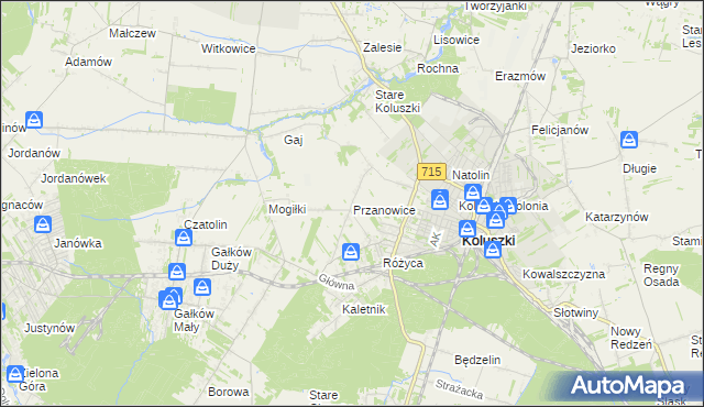 mapa Przanowice, Przanowice na mapie Targeo