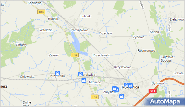 mapa Przecławek, Przecławek na mapie Targeo