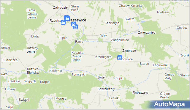 mapa Przedłęcze, Przedłęcze na mapie Targeo