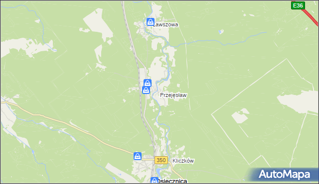 mapa Przejęsław, Przejęsław na mapie Targeo