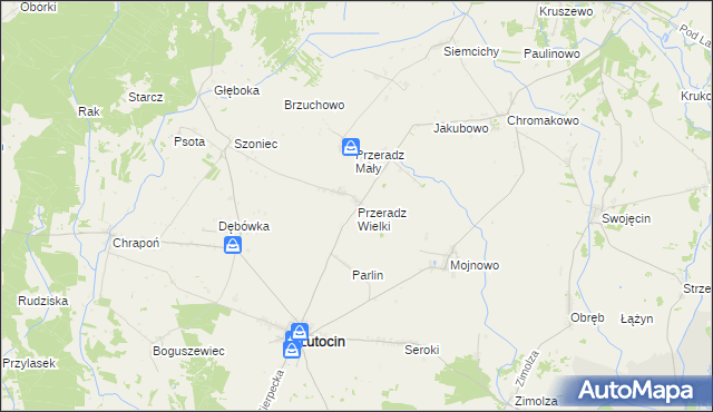 mapa Przeradz Wielki, Przeradz Wielki na mapie Targeo