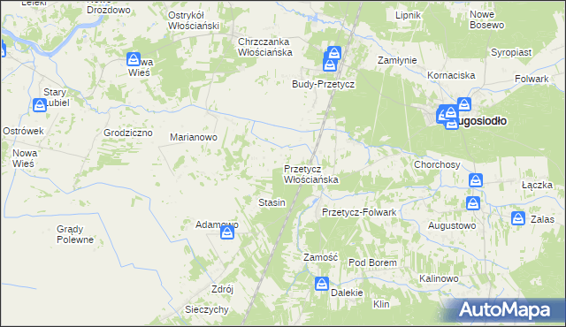 mapa Przetycz Włościańska, Przetycz Włościańska na mapie Targeo