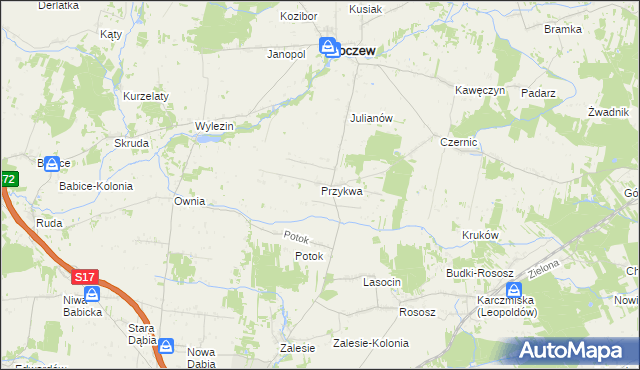 mapa Przykwa, Przykwa na mapie Targeo