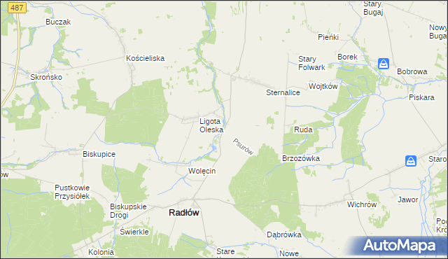 mapa Psurów, Psurów na mapie Targeo