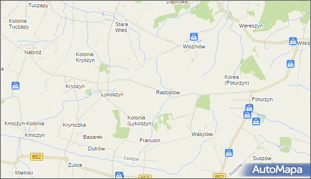 mapa Radostów gmina Mircze, Radostów gmina Mircze na mapie Targeo