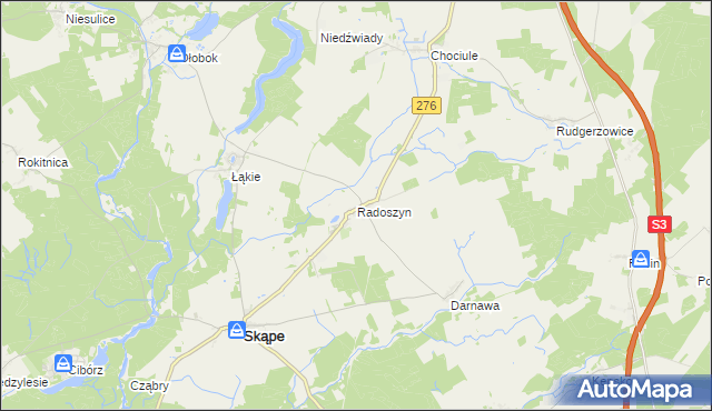 mapa Radoszyn, Radoszyn na mapie Targeo