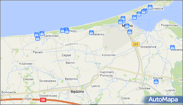 mapa Radzichowo, Radzichowo na mapie Targeo