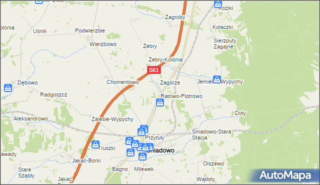 mapa Ratowo-Piotrowo, Ratowo-Piotrowo na mapie Targeo