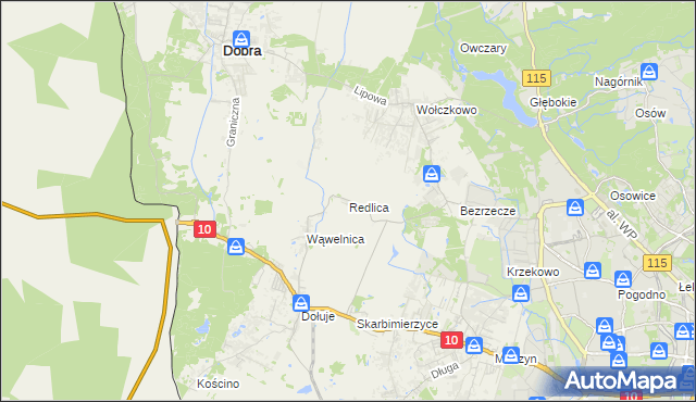 mapa Redlica, Redlica na mapie Targeo