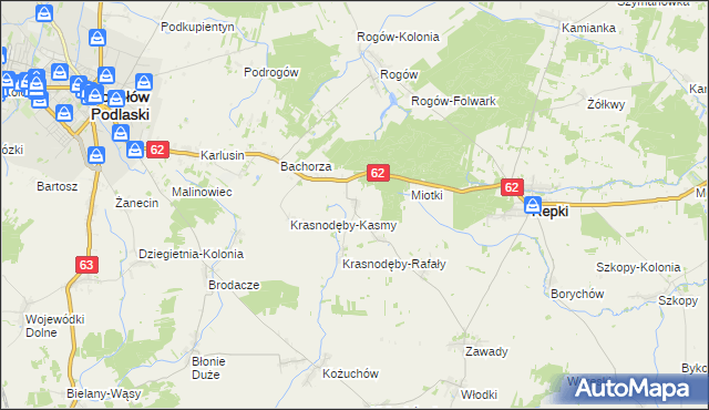 mapa Remiszew Duży, Remiszew Duży na mapie Targeo