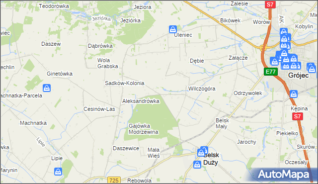 mapa Rosochów, Rosochów na mapie Targeo