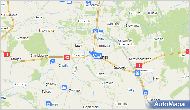 mapa Rudniki powiat oleski, Rudniki powiat oleski na mapie Targeo