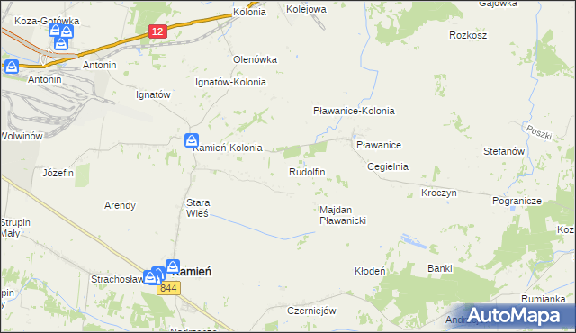 mapa Rudolfin, Rudolfin na mapie Targeo