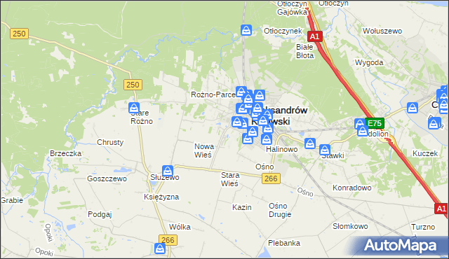 mapa Rudunki gmina Aleksandrów Kujawski, Rudunki gmina Aleksandrów Kujawski na mapie Targeo