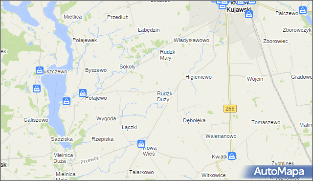 mapa Rudzk Duży, Rudzk Duży na mapie Targeo