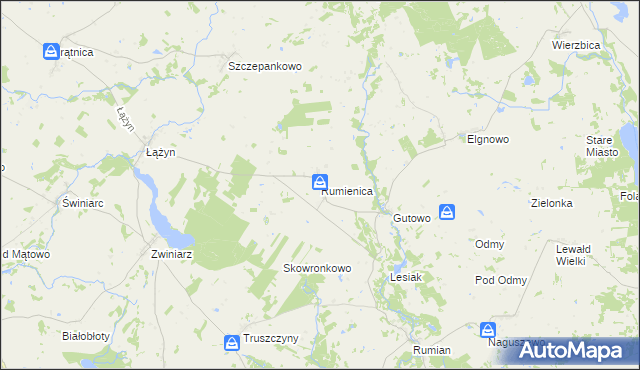 mapa Rumienica, Rumienica na mapie Targeo