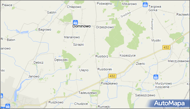 mapa Rusibórz, Rusibórz na mapie Targeo