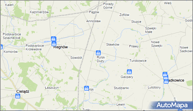 mapa Rylsk Duży, Rylsk Duży na mapie Targeo