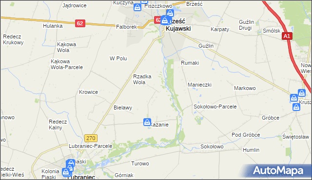 mapa Rzadka Wola-Parcele, Rzadka Wola-Parcele na mapie Targeo
