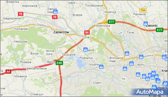 mapa Rząska, Rząska na mapie Targeo