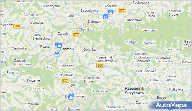 mapa Rzepiennik Marciszewski, Rzepiennik Marciszewski na mapie Targeo